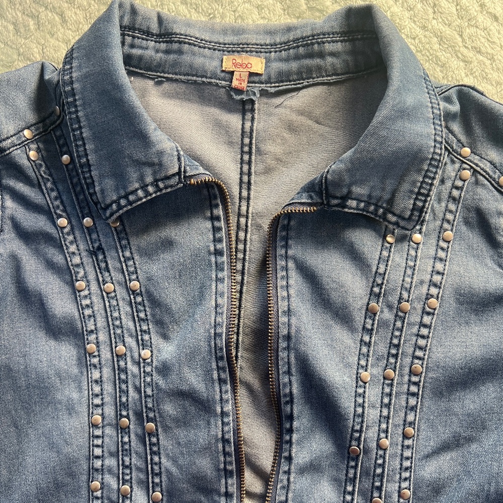 Jean Jacket Peplum🌸